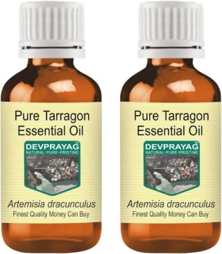 Devprayag Pure Tarragon Essential Oil (Artemisia dracunculus) Natural Therapeutic Grade Steam Distilled (Pack of Two) 100ml X 2 (6.76 oz)