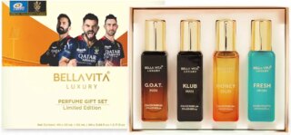 مجموعة هدايا عطور فاخرة للجنسين من بيلا فيتا للرجال والنساء 4 × 20 مل اصدار محدود برائحة المسك والخشب ومنعش وشرقي يدوم طويلا