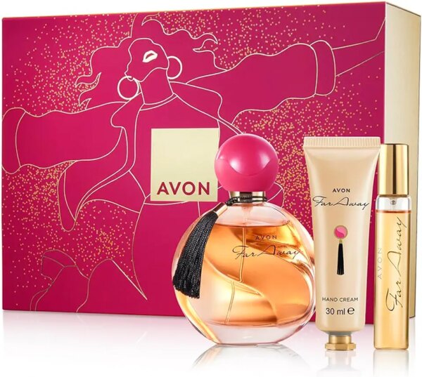 افون مجموعة هدايا فار اواي مكونة من ثلاث قطع مع عطر فار اواي او دي بارفان 50 مل، بخاخ او دي بارفان 10 مل وكريم لليدين 30 مل