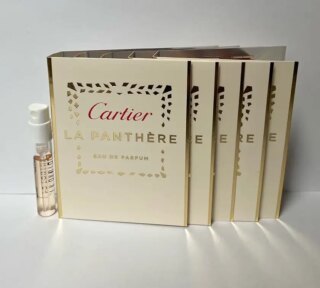 عينة بخاخ عطر كارتير لا بانثر او دو بارفان سعة 1.5 مل/0.05 اونصة للنساء من 5 قطع