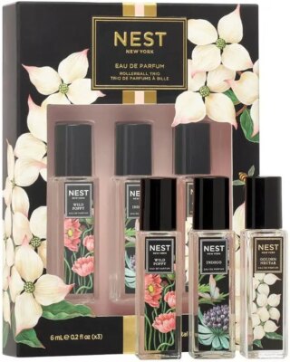 عطر نيست نيويورك رولربول تريو للنساء يتضمن الخشخاش البري، نكتار، عطر ماء انديجو (3 × 5.8 جم)