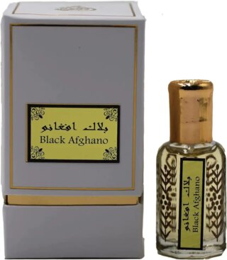 عطار عربي بلاك افغانو من عبق الصحراء – عطر حار مع عود، مستوحى من العطر الافغاني الاسود الشهير – عطر زيت مركز غير كحولي للرجال والنساء 12 مل