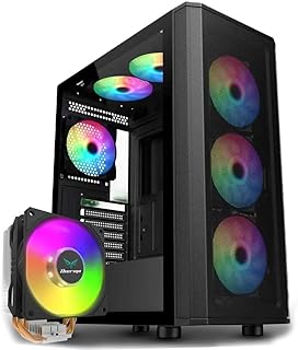 كمبيوتر العاب ثيرمو الجيل 12 12100F، بطاقة فيديو RTX 3050، ذاكرة 16GB، 1TB M.2 ويندوز 10 برو، تجميعه بي سي قيمنق، gddr6