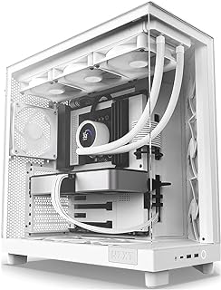 صندوق كمبيوتر اتش 6 فلو من ان زي اكس تي ابيض، من NZXT