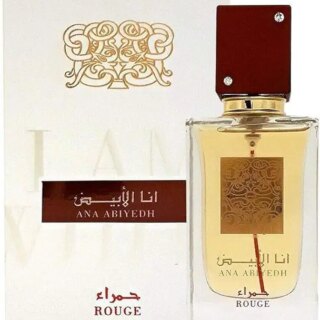 عطر او دي بارفان روج للجنسين من انا ابيض سعة 60 مل (2 اونصة) بخاخ يدوم طويلا برائحة الزعفران واللوز المر I زجاجة سيجنتشر I من لطافة