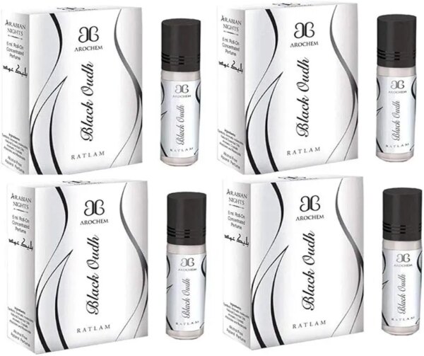 عطر عطر ايترا يدوم طويلا للجنسين من عطار | عطر عود اسود عبوة من 4 قطع (6 مل لكل قطعة)..