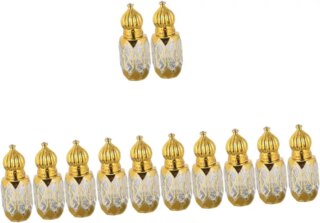 اف ار كولر 12 قطعة من زجاجات العطور الفارغة، حاويات تخزين، زجاجة عطر، زجاجة عطر مزخرفة، قوارير عطر، زجاجة عطر للسفر، زجاجة عطر للرجال، زجاجة زجاجية كريستالية للعلاج العطري