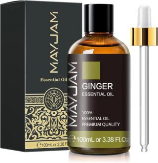 زيت الزنجبيل العطري 100 مل/ 3.38 اونصة سائلة، زيت الزنجبيل الممتاز ماي جام للعلاج بالروائح العلاجية للموزع والتدليك وصنع الشموع والروائح طويلة الامد