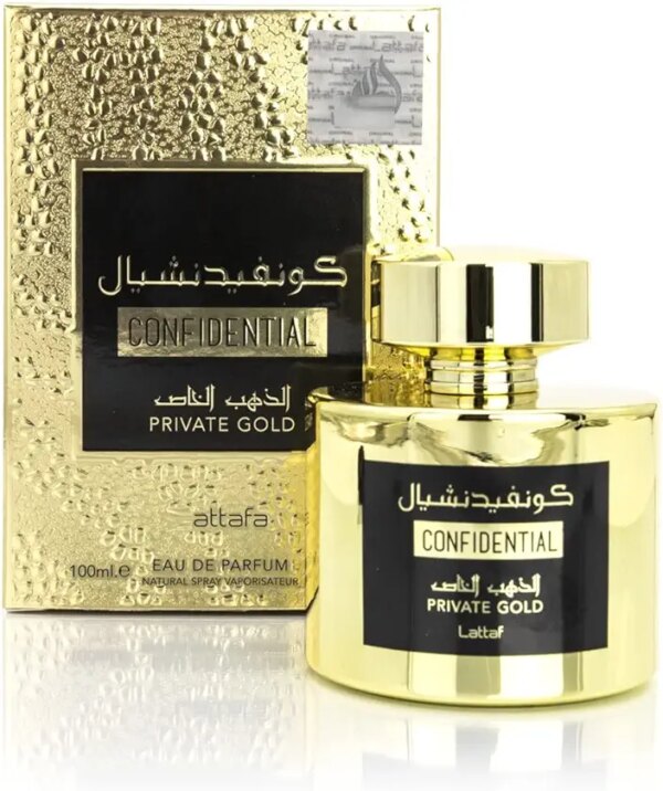 او دي بارفان برايفت جولد من كونفيدنشال 100 مل عطر عربي دي دبي للرجال والنساء، عطر خشبي مع لمسة شرقية من المسك والفانيليا وخشب الصندل