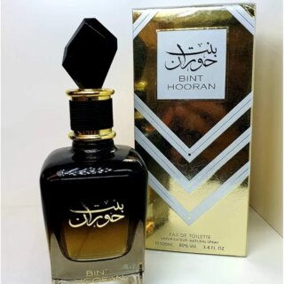 عطر بنت حوران 100 مل او دي بارفان للنساء برائحة العود العربي الشرقي والمسك الروائح الحلال: الليمون والمريمية والبرغموت وجوزة الطيب والزعفران واللوتس والمسك والعنبر والتبغ