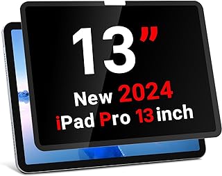 ZOEGAA IPad Pro 13 inch Privacy Screen (2024 M4 Chip), Removable & Reusable Ipad pro 13 inch Screen Protector, Anti-Spy Privacy Filter, Anti-Glare, Blue Ray Reduction