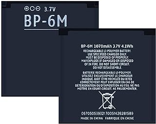 بطارية جوال 3.7 فولت 1100 مللي امبير في الساعة BP-6M لنوكيا N73 N77 N93 N93S 3250 6151 6233 6234 6280 6282 6288 6290 9300i 9300