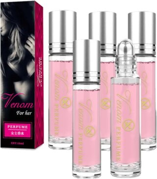 عطر جذاب يحث على الجذب في زجاجة، عطر لطيف يحث على الجذب في زجاجة، يعزز الجاذبية الطبيعية، عطر فيرمون يدوم طويلا (5 زجاجات)