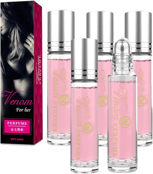 عطر جذاب يحث على الجذب في زجاجة، عطر لطيف يحث على الجذب في زجاجة، يعزز الجاذبية الطبيعية، عطر فيرمون يدوم طويلا (5 زجاجات)