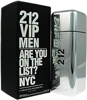 Carolina Herrera 212 Vip Eau de Toilette Spray للرجال 100 مل (قد تختلف العبوة)، من كارولينا هيريرا