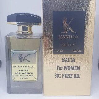 عطر نسائي صافيا من كاندلا 75 مل تركيز زيت 30% ثبات اكثر من 48 ساعة