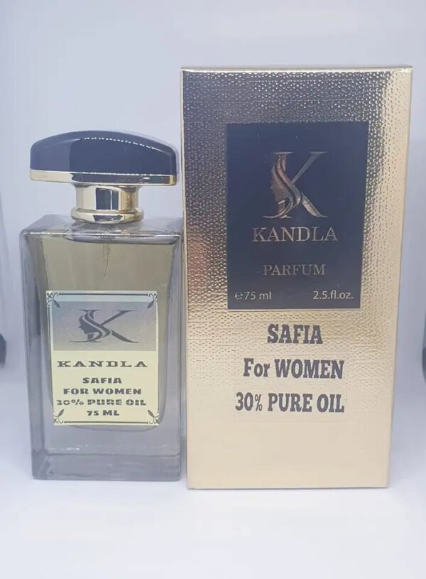 عطر نسائي صافيا من كاندلا 75 مل تركيز زيت 30% ثبات اكثر من 48 ساعة