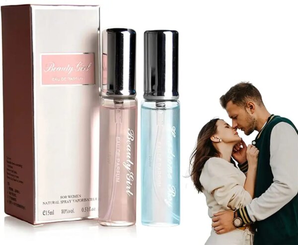 عطر فيروبليس، معزز للفرمون برائحة جذابة للنساء لجذب الرجال (ازرق + بينك)