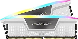 كورسير ذاكرة فينجيانس RGB DDR5 32GB (2x16GB) 6200MHz C36 انتل محسنة (اضاءة RGB ديناميكية بـ 10 مناطق، تنظيم جهد داخلي، ملفات تعريف XMP 3.0 مخصصة، اوقات استجابة ضيقة) ابيض