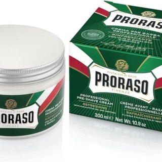 كريم ما قبل الحلاقة منعش وتوحيد اللون من Proraso بزيت الأوكالبتوس والمنثول للرجال ، 10.9 أونصة