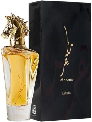 لطافة عطر فاخر مستورد يدوم طويلا من ماهر جولد برائحة العود والمسك المنعشة الفاخرة 100 مل للجنسين (عبوة من قطعة واحدة)
