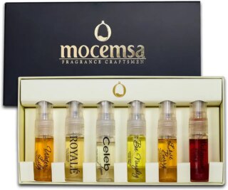 مجموعة هدايا عطور تجريبية اختبار بحجم الجيب او دي بارفان عطر طويل الامد 36 مل 6 فطع من موسيمسا، للنساء