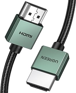 يوجرين كابل HDMI 8K، كابل HDMI 2.1 عالي السرعة 48Gbps 1 متر (3.3ft)، يدعم 8K@60HZ/4K@240HZ/4K@140Hz/4K@120Hz، UHD 3D eARC HDR+Dolby، متوافق مع MacBook Pro/PS5/سويتش، Xbox، Roku، بلو راي