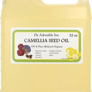 Dr Adorable – 32 oz – Camellia Seed Oil – 100% Pure Natural Organic Cold Pressed