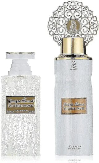 مجموعة هدايا مكونة من عطر المسك المركز للجنسين من عربيات، او دي بارفان 100 مل + مزيل عرق 200 مل