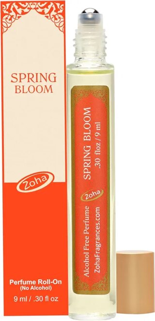 Zoha Spring Bloom|Roll On Perfume for Women and Men | Alcohol Free & Essential Oil Based Perfumes | Long Lasting & Vegan Fragrance Made in USA (9 ml/.30 Oz)