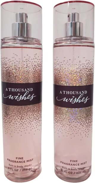 (طقم من قطعتين) – بخاخ معطر باث اند بودي وركس ، A Thousand Wishes. 8 اونصة سائلة236 مل لكل منها، للنساء