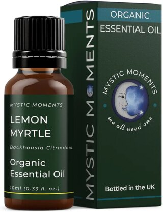 ميستيك مومنتس | زيت عطري عضوي برائحة الليمون والآس – 10 مل – نقي 100%