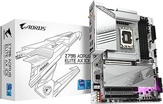 جيجابايت لوحة أم Z790 أوروس إيليت ايه اكس آيس (LGA 1700/ أنتل/ Z790 X/ATX/ DDR5/ 4* M.2/ منفذ PCIe 5.0/ USB 3.2 نوع C/واي فاي 6E/ شبكة LAN 2.5GbE/ كيو فلاش بلس/إي زد لاتش بلس/لوحة أم)