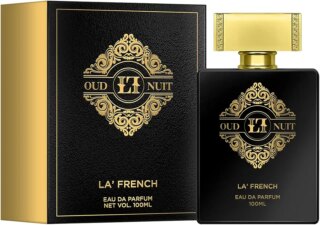 عطر لا فرينش عود نوي او دي بارفان ممزوج بالعود وعطر فرنسي يدوم طويلا برائحة الزهور سعة 100 مل للرجال والنساء (عبوة من قطعة واحدة)