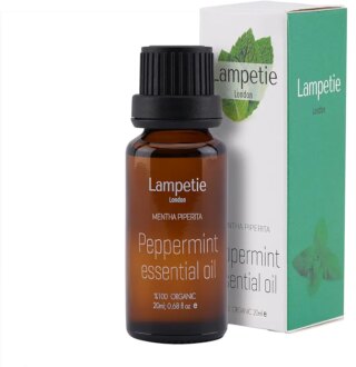 زيت النعناع العطري العضوي 100% الطبيعي للعلاج العطري من لامبيتي، زيوت معطرة للموزع والمرطب والاسترخاء والنوم والتنظيف – 20 مل