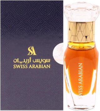 عطر امبر اورا من سويس اربيان للجنسين – منتجات عطور فاخرة من دبي – زيت عطري مميز يدوم طويلا – رائحة جذابة مصنوعة بشكل استثنائي وفاخرة – رائحة عربية فاخرة – 0.4 اونصة