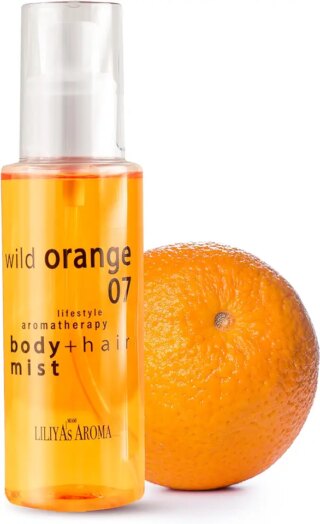 عطر عطري عطري طبيعي للجسم والشعر من ليليا برائحة البرتقال البري 07، عطر طبيعي للجسم والشعر ، عطر نباتي مصنوع من زيوت البرتقال والزهر البري العطري، رائحة استوائية برازيلية 118 مل، للجنسين