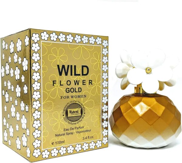 هايبرد&كومباني عطر وايلد فلاور جولد للنساء او دي بارفان بخاخ طبيعي برائحة كلاسيكية، 3.4 اونصة سائلة