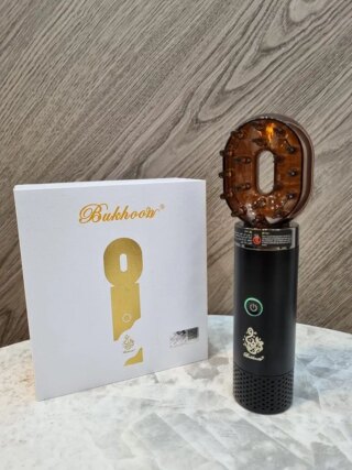 مبخرة بخور عود باحدث مشط قائم من بينلوف، مبخرة كهربائية فاخرة لأفضل مجموعة هدايا (اسود)