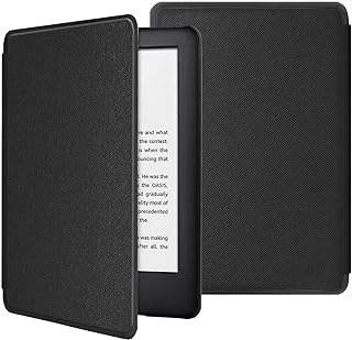 حافظة حماية خفيفة الوزن بتصميم مسند مع ميزة الإطفاء والتشغيل التلقائي لجهاز kindle paperwhite 2018 الجيل العاشر من ياراتيك، أسود