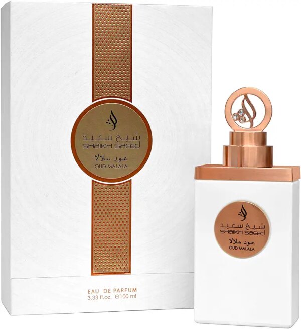عطر عود ملالا من شيخ سعيد – عطر العود العربي للنساء – او دي بارفان، 100 مل، اشتري منتج اصلي من بائع معتمد – شكسعيد (احذر من المنتجات المكررة)