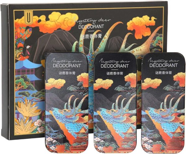 عطر سادة من 3 قطع – عطر برائحة الزهور الباهتة يدوم طويلا، بلسم صلب محمول ومزيل للعرق، كريم عطري كريمي، هدية عيد ميلاد للرجال والنساء