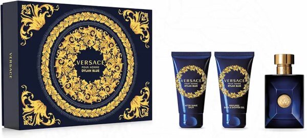 طقم هدية عطر ديلان بلو بور اوم او دي تواليت من فيرساتشي، 100 مل، للرجال