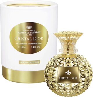 عطر كريستال ديور من برينسيس مارينا دو بوربون، بخاخ او دي بارفان للنساء برائحة الزهور والفواكه مع رائحة الياسمين والعنبر والماندرين 100 مل
