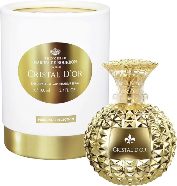 عطر كريستال ديور من برينسيس مارينا دو بوربون، بخاخ او دي بارفان للنساء برائحة الزهور والفواكه مع رائحة الياسمين والعنبر والماندرين 100 مل