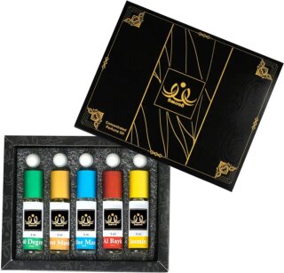 عطر سيلفر كومبو غير كحولي يدوم طويلا من نورسون (05 × 06 مل: عبوة من 05 قطع)