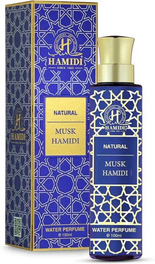 عطر ماء طبيعي خالي من الكحول يدوم طويلا برائحة المسك الازرق من مجموعة سيجنتشر من هاميدي للجنسين (100 مل)