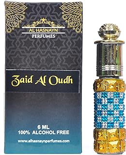 عطر كولونيا طبيعي ببكرة دوارة (نسخة محدودة) خالي من الكحول ورائحة عود تدوم طويلا هدايا للرجال من زيد العود، 6 مل