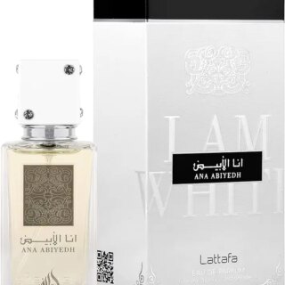 لطافة عطر عود اند مسك للرجال والنساء برائحة تدوم طويلا انا ابيض، او دي بارفان فاخر 30 مل (عبوة من 01)