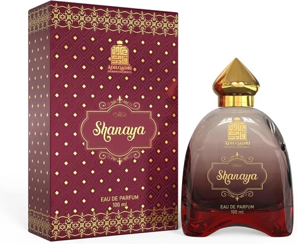 او دي بارفان شانايا من عادل قادري، عطر حلو وشوكولاتة يدوم طويلا للرجال والنساء، 100 مل، شفاف